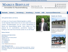 Tablet Screenshot of immobilien-bertulot.com